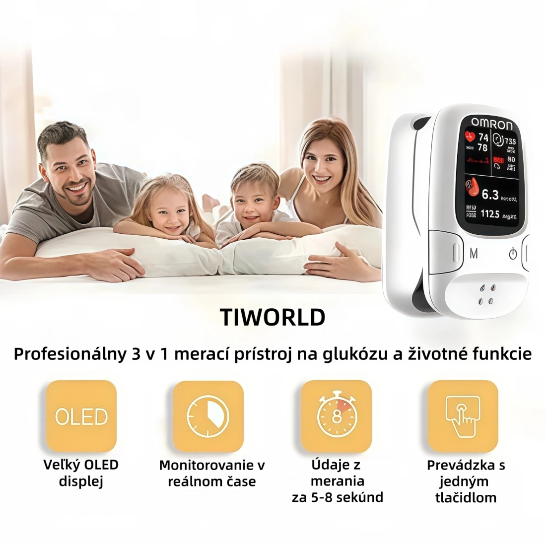 🔥Omron™ predstavuje nový inteligentný neinvazívny monitor hladiny glukózy v krvi 🔥Vyrobené v USA