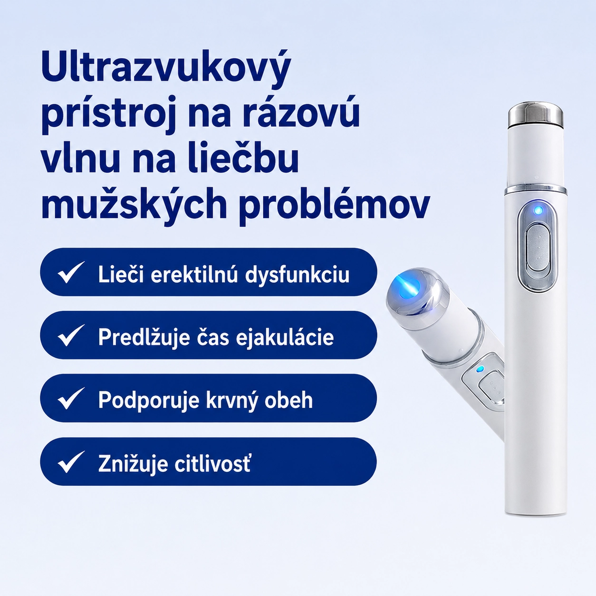 🔬 Pokročilá terapia akustickou rázovou vlnou ⚡ obnovuje zdravie tkanív penisu, zvyšuje pevnosť erekcie, výdrž a sebavedomie mužov 🛡️💪 a zároveň zmierňuje bolesti svalov, stuhnutosť kĺbov a bolesti šliach. 🩺✨