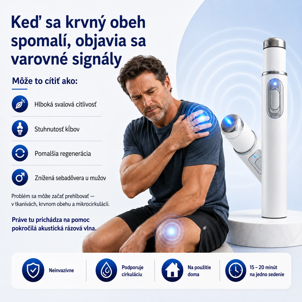 🔬 Pokročilá terapia akustickou rázovou vlnou ⚡ obnovuje zdravie tkanív penisu, zvyšuje pevnosť erekcie, výdrž a sebavedomie mužov 🛡️💪 a zároveň zmierňuje bolesti svalov, stuhnutosť kĺbov a bolesti šliach. 🩺✨