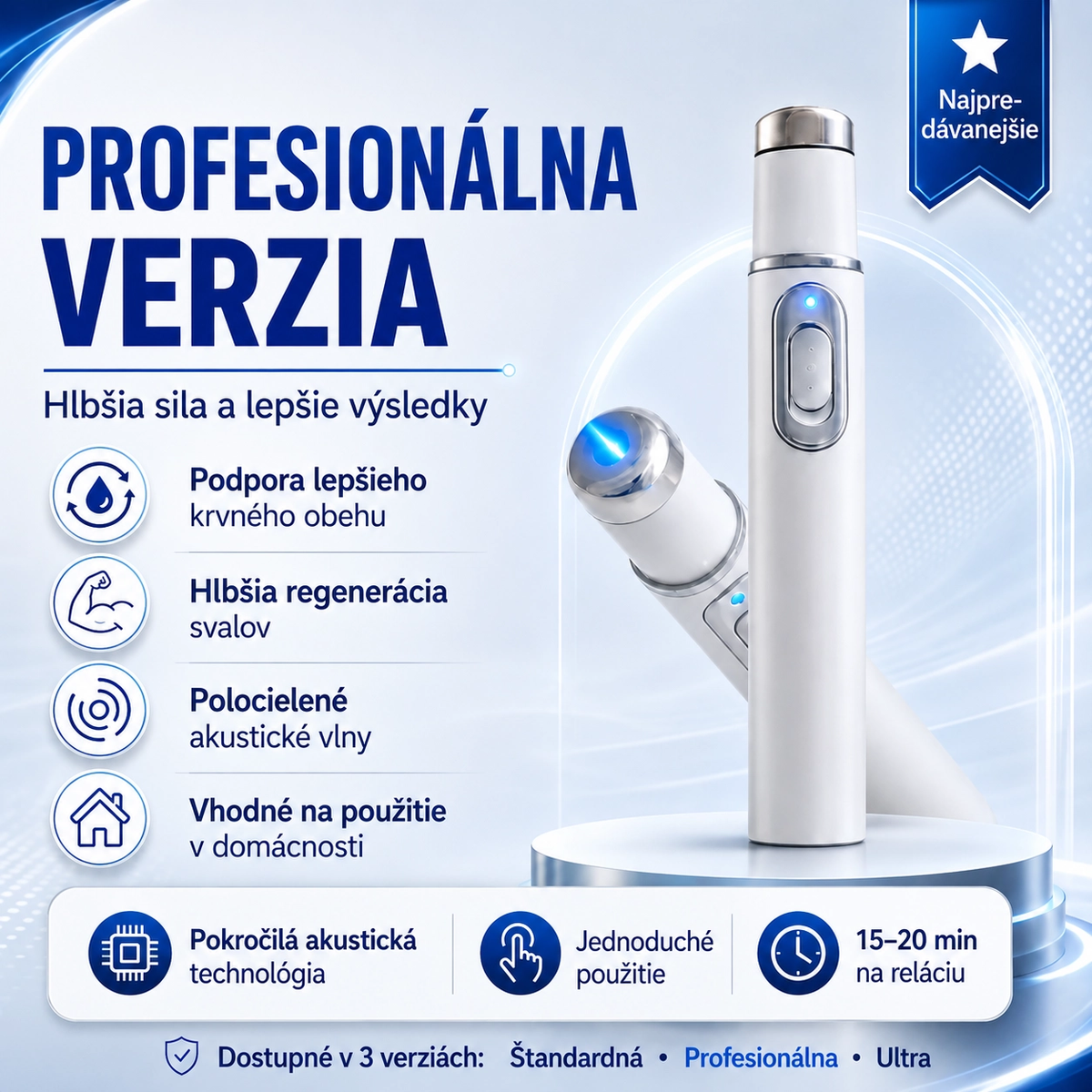 🔬 Pokročilá terapia akustickou rázovou vlnou ⚡ obnovuje zdravie tkanív penisu, zvyšuje pevnosť erekcie, výdrž a sebavedomie mužov 🛡️💪 a zároveň zmierňuje bolesti svalov, stuhnutosť kĺbov a bolesti šliach. 🩺✨